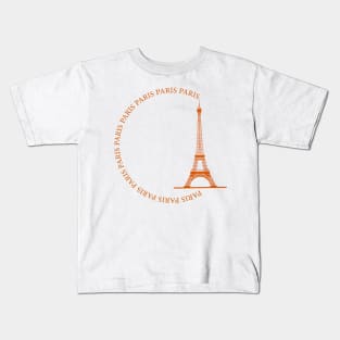 The Eiffel Tower, Paris, France Kids T-Shirt